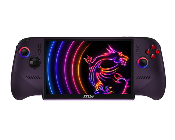 MSI Claw 8 EX AI+ CG3EM Launch Pack-008FR kannettava pelikonsoli 20,3 cm (8") 32 GB Kosketusnäyttö Wi-Fi Violetti