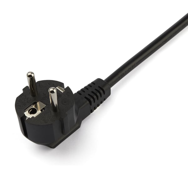 StarTech.com 2 m Computer Y Strømkabel, 18AWG, EU Schuko til 2x C13, 10A 250V, Erstatnings AC Strømkabel