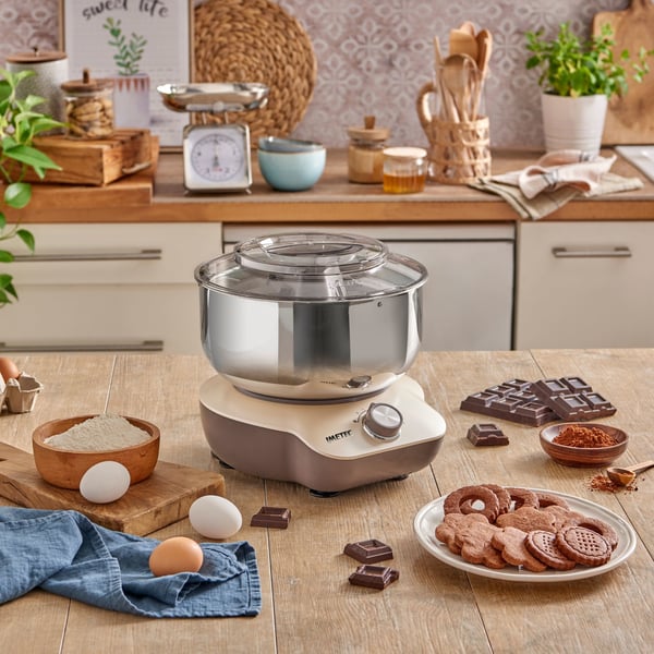 Imetec Cake Lover Seisova tehosekoitin 1500 W Beige, Ruskea, Ruostumaton teräs
