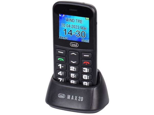 Trevi Max 20 4,5 cm (1.77") 160 g Sort Senior telefon