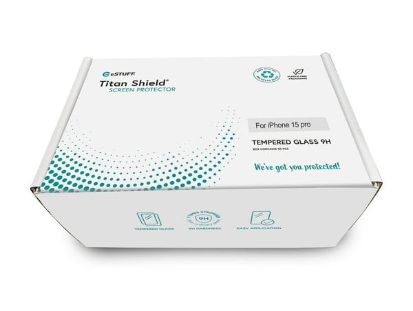 eSTUFF ES501406-50BULK Skærm og -bagsidebeskytter til mobiltelefon Apple 1 stk