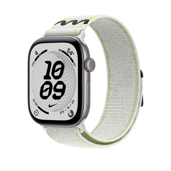 Apple 46 mm Essential White Nike Sport Loop ‑ranneke