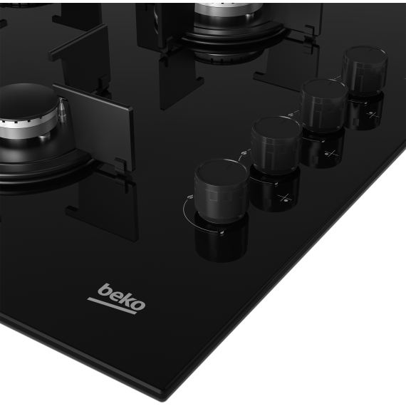 Beko HILG 64120 S kogeplade Sort Indbygget Gaskomfur 4 zone(s)