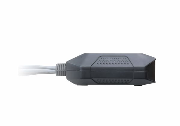 ATEN 2-portars KVM-switch med USB DisplayPort-kabel och fjärrportsväljare