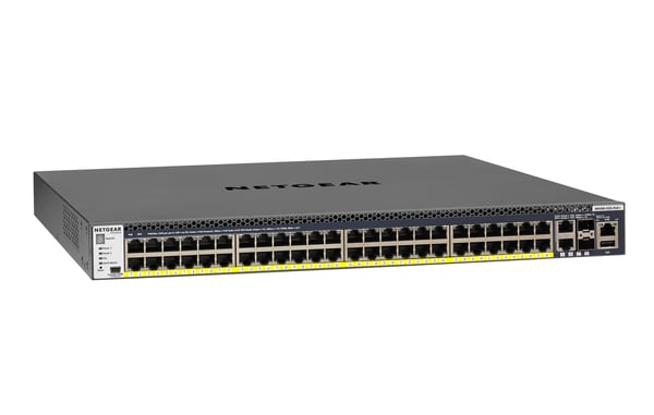 NETGEAR GSM4352PB hanterad L2/L3/L4 Gigabit Ethernet (10/100/1000) Strömförsörjning via Ethernet (PoE) stöd 1U Svart