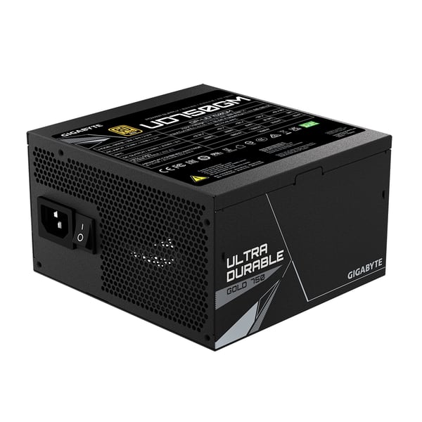 GIGABYTE GP-UD750GM enhed til strømforsyning 750 W 20+4 pin ATX ATX Sort