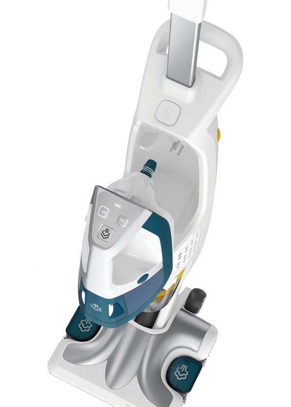 Rowenta RY8561 Ångmopp 0,4 l 1700 W Vit, Blå