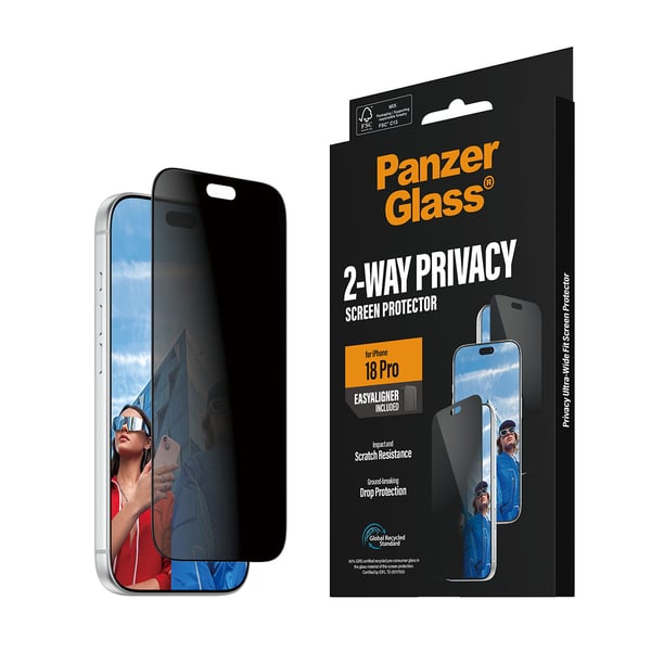 PanzerGlass skærmbeskyttelse til mobiltelefon - ultra-bred pasform med EasyAligner