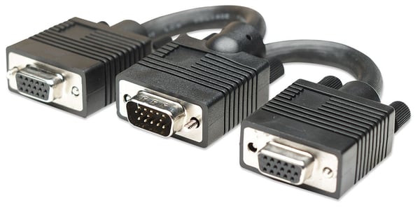 Manhattan 304559 VGA-kabel 0,015 m VGA (D-Sub) 2 x VGA (D-Sub) Svart