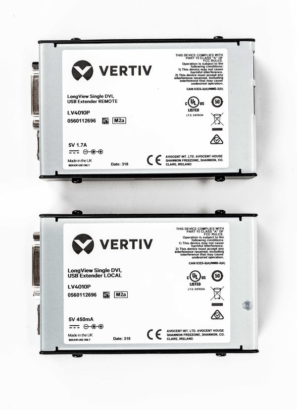 Vertiv Avocent LV4010P-202 KVM -kytkin Lähetin & vastaanotin