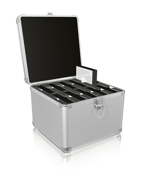 ICY BOX IB-AC628 Kuffert Metal, Plast Sølv