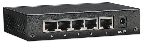 Intellinet 5-Port Fast Ethernet Office Switch Fast Ethernet (10/100) Musta