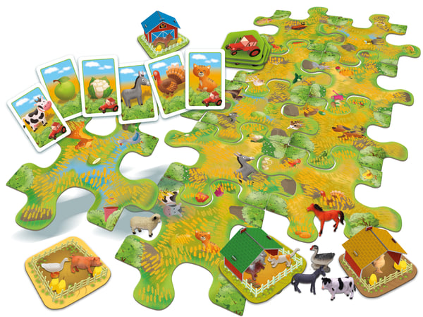 Tactic 58497 brætspil Seek & Find : Farm Koncentration
