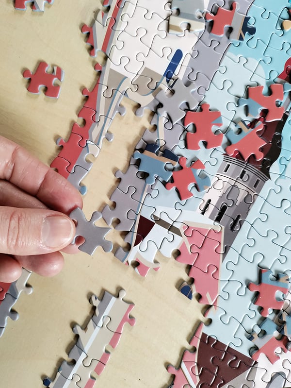 Tactic Puzzle Lovers Vintage Posters Tallinn 1000 pcs puzzle