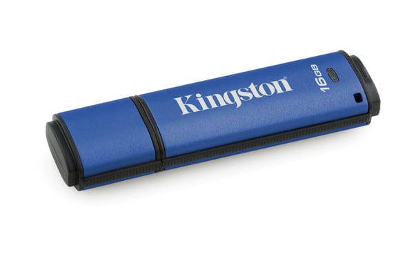 Kingston Technology DataTraveler Vault Privacy 3.0 16GB USB-sticka USB Type-A 3.2 Gen 1 (3.1 Gen 1) Blå