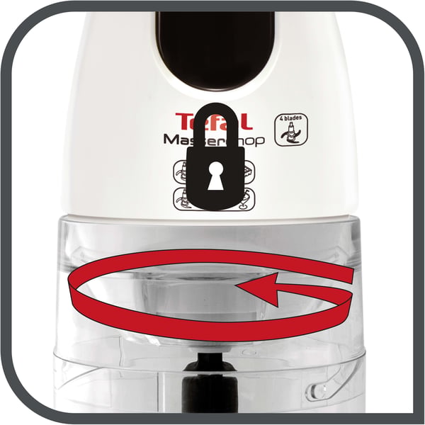 Tefal MB450B elektroninen ruoanpilkkoja 0,5 L 500 W Läpinäkyvä, Valkoinen