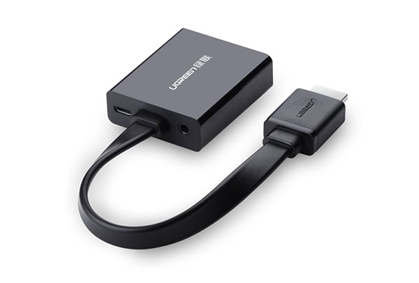 Ugreen 40248 videokabel adapter 0,16 m VGA (D-Sub) HDMI + Micro-USB Sort