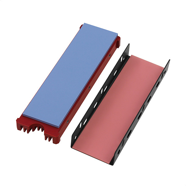 Axagon CLR-M2 kylsystem för dator M.2 NVMe SSD, Halvledardrivenhet VGA-kylare Svart, Röd 1 styck