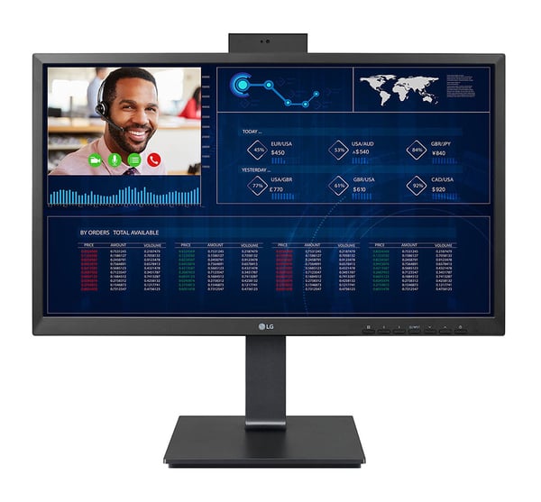 LG 24CQ651I-6P All-in-One-tietokone/-työasema Intel® Celeron® J4105 61 cm (24") 1920 x 1080 pikseliä All-in-One thin client 4 GB DDR4-SDRAM 16 GB HDD Wi-Fi 4 (802.11n) Valkoinen