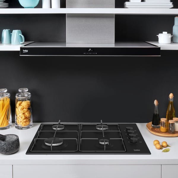 Beko HIBG64120SB kogeplade Sort Indbygget 60 cm Gaskomfur 4 zone(s)