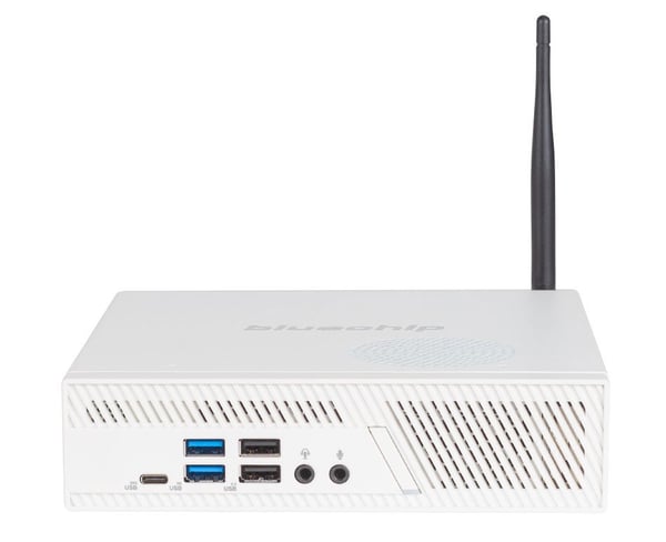 bluechip BUSINESSline S3159 *white* Intel® Core™ i5 Prozessor 14400 / bis zu 4.70 GHz, Windows 11 Pro, Intel® B760, 8 GB DDR5, 500 GB NVMe SSD, Intel® Wi-Fi 6E AX211, Bluetooth 5.3, Gigabit Ethernet, Intel® UHD Grafik i5-13400 DDR5-SDRAM Mini PC Mini-PC Vit