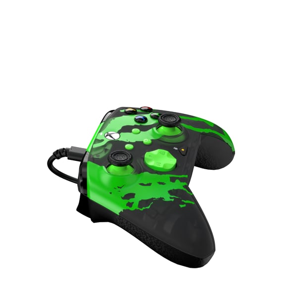 PDP REMATCH GLOW Advanced Svart, Grön USB Spelplatta Analog / Digital PC, Xbox One, Xbox Series S, Xbox Series X