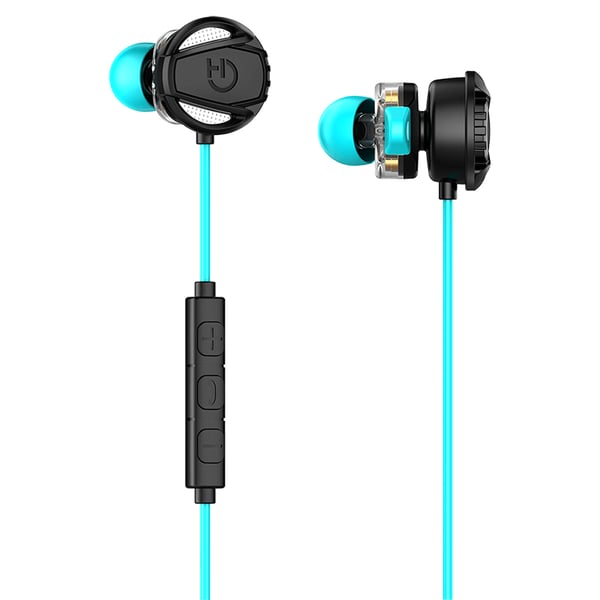 Hiditec Taiko Headset Ledningsført I ørerne Spil Sort, Turkis