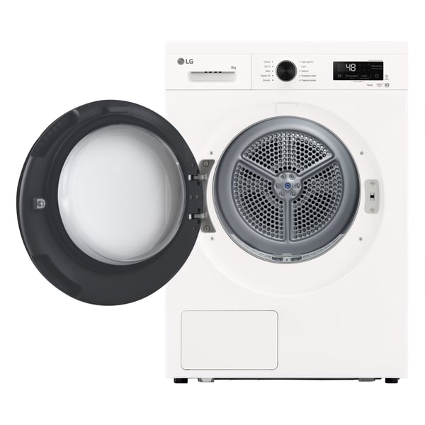 LG RNX1008NWB tørretumbler Fritstående Front-læsning 8 kg Hvid