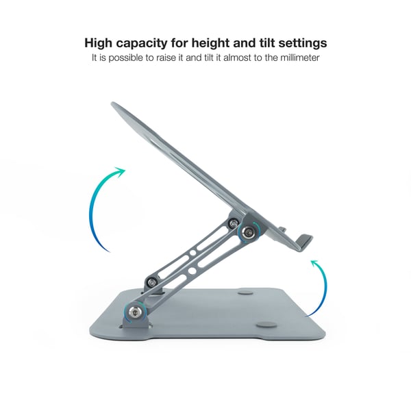 TooQ TQLRS0012-AL-G laptop stativ Stander til laptop og tablet Grå 43,9 cm (17.3")
