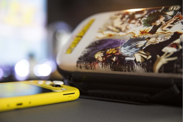 Konix My Hero Academia 80761117671 väskor för bärbara spelkonsoller Hårt fodral Nintendo EVA (Ethylene Vinyl Acetate) Multifärg, Vit