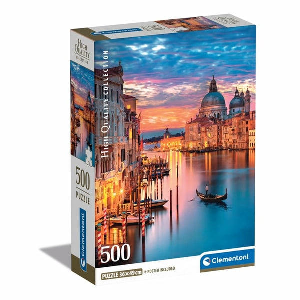 Clementoni High Quality Collection Lighting Venice Puslespil 500 stk Landskab