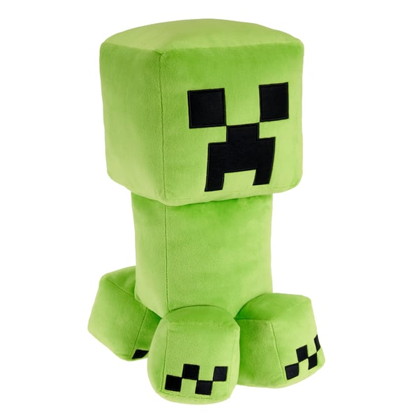 Minecraft Minecraftin Creeper, 40-senttinen jumbopehmohahmo, pikselimäinen ulkoasu