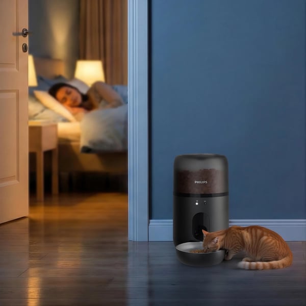 Philips 3000 series PAW3300/02 vandskål og foderautomat til hund og kat Plast Sort Automatisk foderautomat til kæledyr