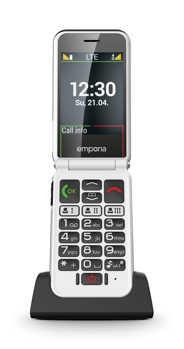 Emporia SIMPLICITYglam.4G 7,11 cm (2.8") 106 g Sort Senior telefon