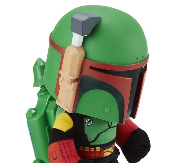 Star Wars Boba Fett-mjukisfigur med röstförvrängare