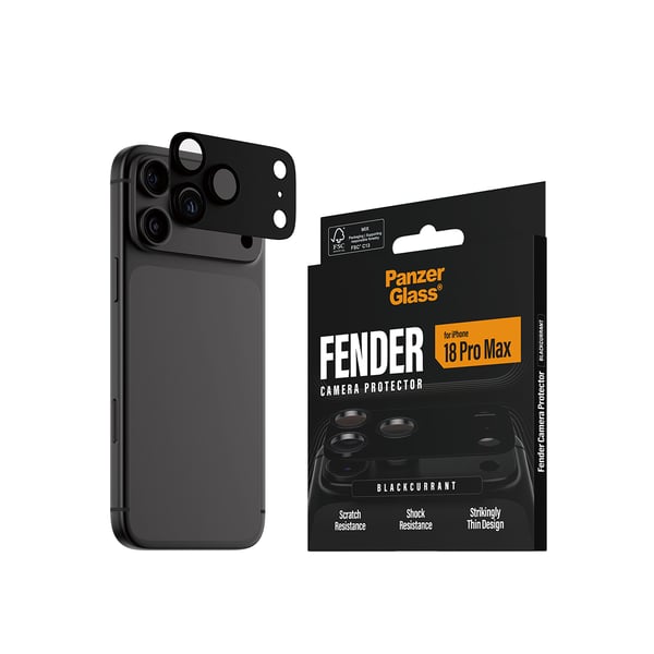 PanzerGlass ® Fender Camera Lens Protector Blackcurrant iPhone 2026 Pro Max Kirkas näytönsuoja 1 kpl