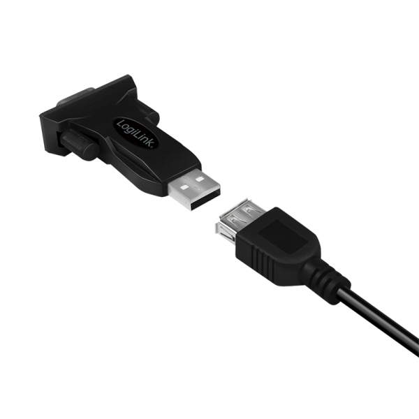 LogiLink AU0002F nätverkskort/adapters RS-232, USB 2.0