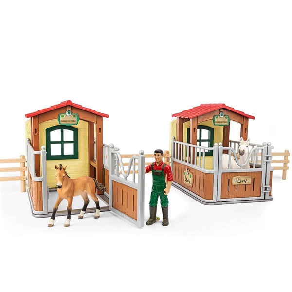 schleich FARM WORLD Visit in the open stable