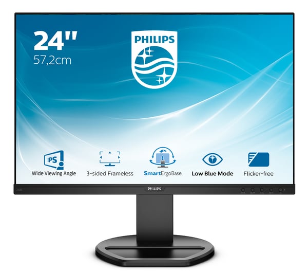 Philips 230B8QJEB/00 tietokoneen litteä näyttö 57,1 cm (22.5") 1920 x 1200 pikseliä WUXGA LED Musta