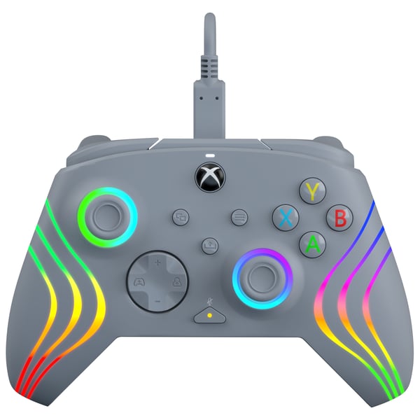 PDP Afterglow Wave Grå USB Spelplatta Analog / Digital PC, Xbox One, Xbox Series S, Xbox Series X