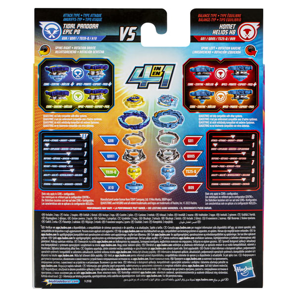 Beyblade Burst QuadStrike F6815 Kæmpende spinnende top