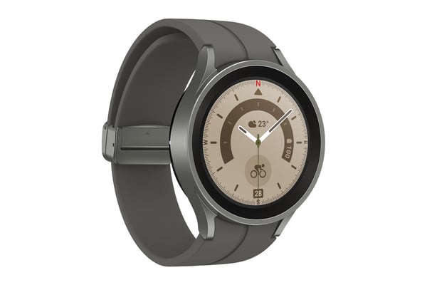 Samsung Galaxy Watch5 Pro SM-R925F 3,56 cm (1.4") OLED 45 mm Digital 450 x 450 pixlar Pekskärm 4G Titan Wi-Fi GPS