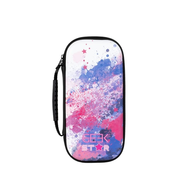 Konix 61881114935 transportabel spillekonsol etui Cover Nintendo Vinyl Lyserød, Lilla, Hvid