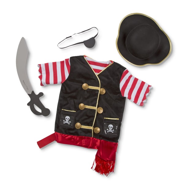 Melissa & Doug 6073487 smart kjole Smart kostume Barn Unisex Pirat 520 g