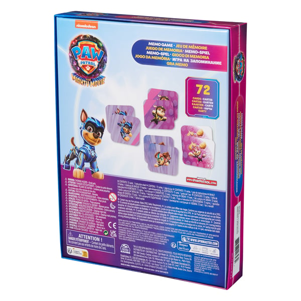 Games KOG KOL PAW Movie2 MemoGm 72pc GML Kortspil Hukommelse