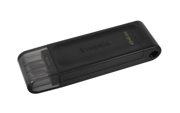 Kingston Technology DataTraveler 70 USB-sticka 64 GB USB Type-C 3.2 Gen 1 (3.1 Gen 1) Svart