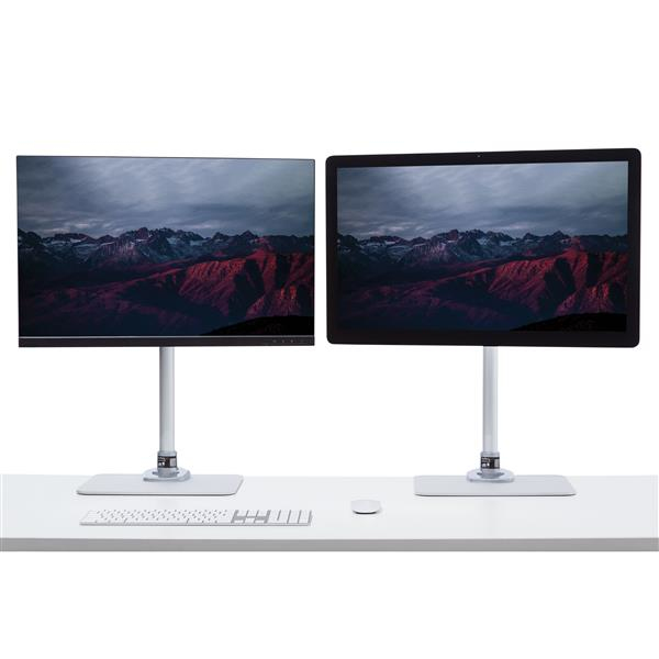 StarTech.com ARMPIVSTND monitorin kiinnike ja jalusta 86,4 cm (34") Vastaanotto Hopea