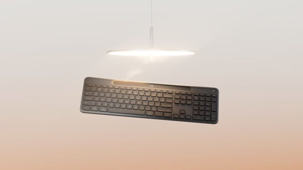 Logitech Signature Slim Solar+ K980 näppäimistö Universaali RF Wireless + Bluetooth QWERTY Italia Grafiitti