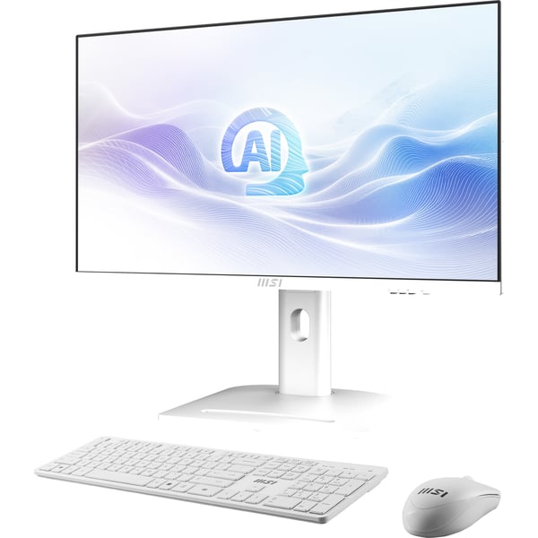 MSI Modern AM273QP AI 1UM-085FR Intel Core Ultra 5 125H 68,6 cm (27") 2560 x 1440 pixel All-in-One PC 16 GB DDR5-SDRAM 1 TB SSD Windows 11 Home Wi-Fi 6E (802.11ax) Hvid