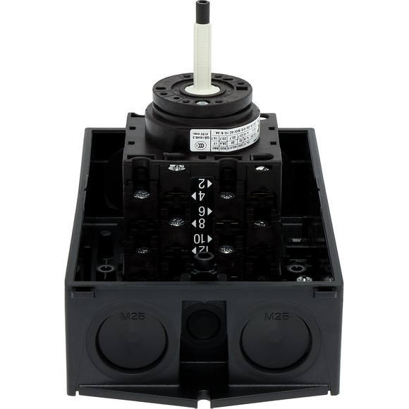 Eaton T3-4-15682/I2/SVB-SW Vippekontakt 6P Sort, Hvid